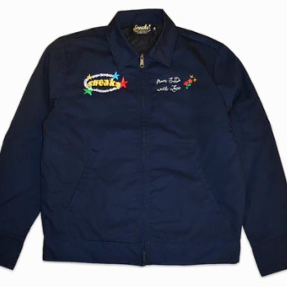 SNEAKS Men's Full Zip Insulated Tour Work Jacket Size 2XL Navy - Picture 2 of 11